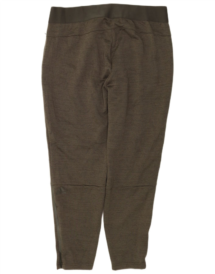 ADIDAS Damen Trainingshose UK 20/22 XL Khaki Flecked