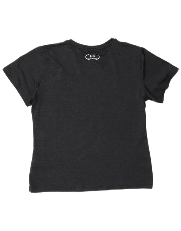 Under Armour Damen Heat Gear T-Shirt Top UK 18 XL Schwarz