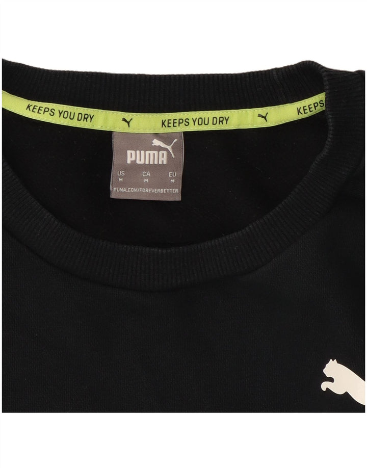 Puma Herren Grafik-Sweatshirt-Pullover, Mittelschwarz, Farbblock