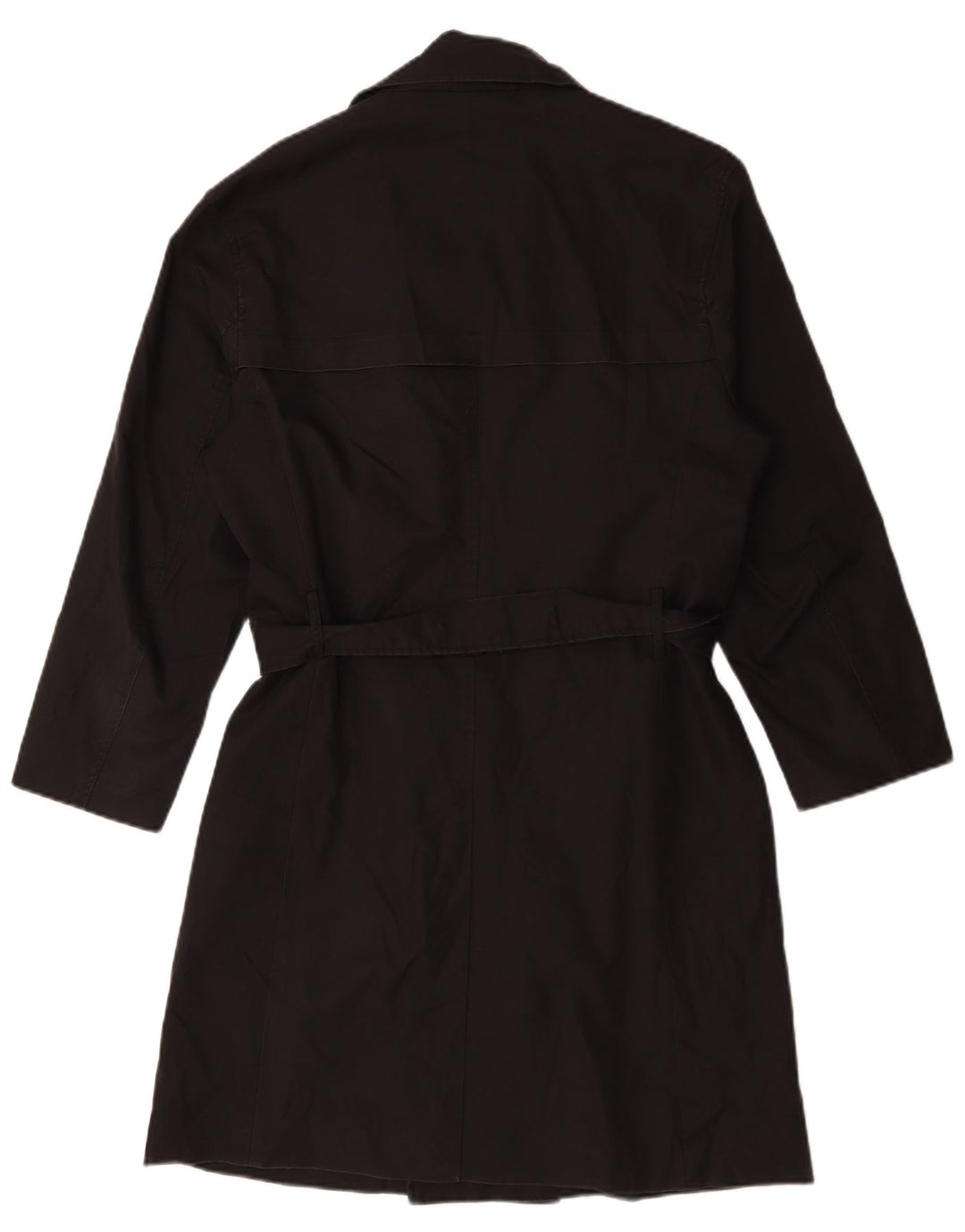 Zara Herren Trenchcoat UK 38 Medium Schwarz Polyester