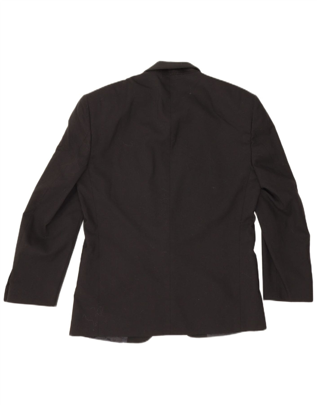 Vintage Herren 1 Knopf Blazer Jacke IT 48 Medium Schwarz Schurwolle Klassisch