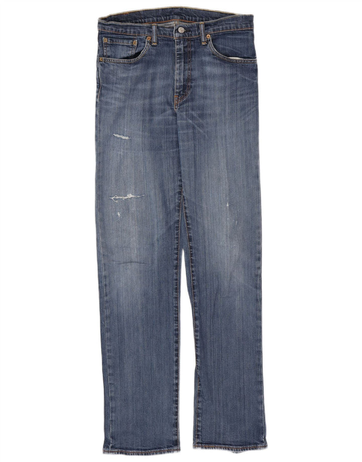 LEVI'S Herren 751 Distressed Straight Jeans W32 L34 Blau