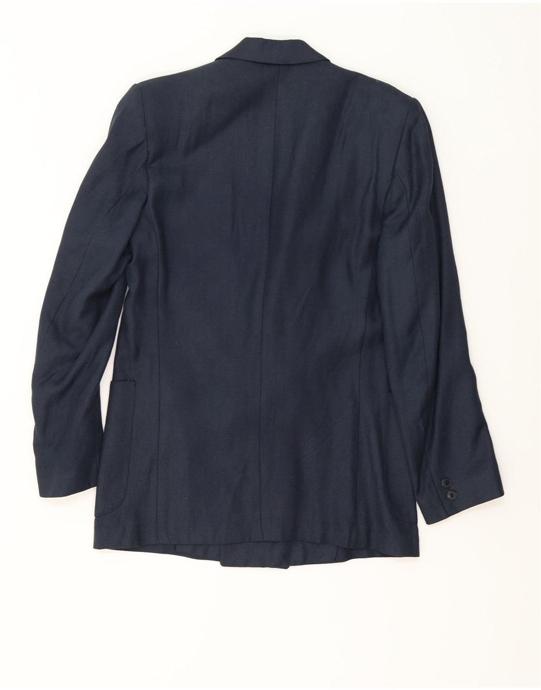 Vintage Herren Zweireiher Blazer Jacke UK 38 Medium Navy Blue Classic