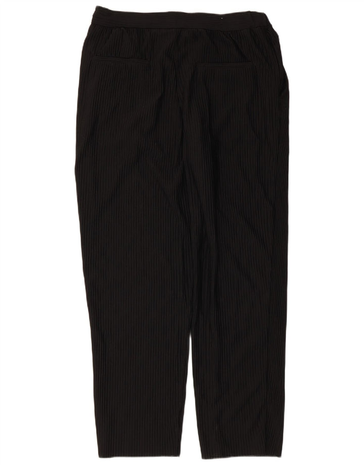 Gerade Freizeithose für Damen von Zara, Größe M, W32, L30, Schwarz, Polyester