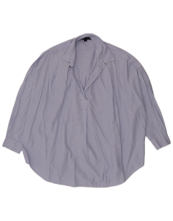 French Connection Damen-Pullovershirt, UK 14, mittelblau, Nadelstreifen