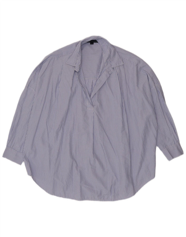 French Connection Damen-Pullovershirt, UK 14, mittelblau, Nadelstreifen