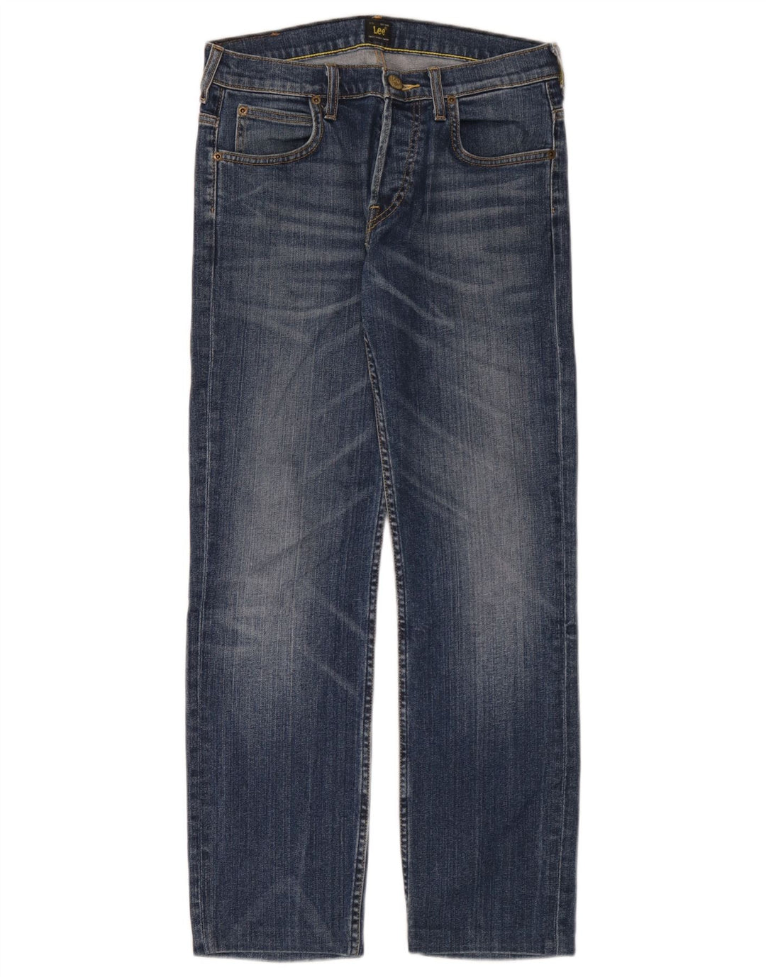 Lee Herren Powell Straight Jeans W29 L30 Blaue Baumwolle