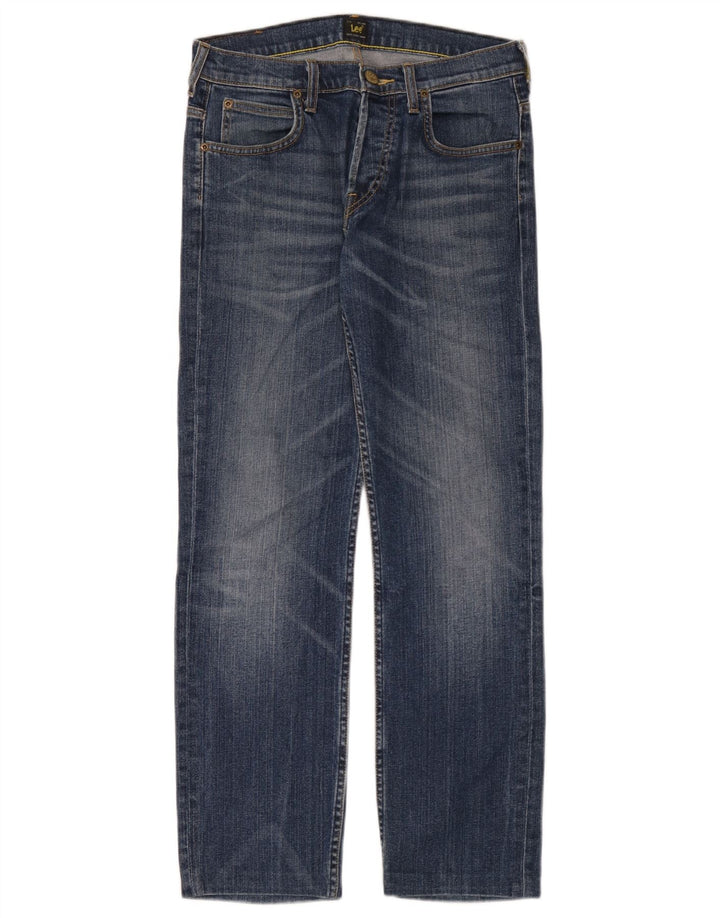 Lee Herren Powell Straight Jeans W29 L30 Blaue Baumwolle