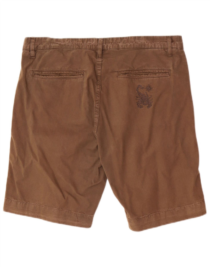 Scorpion Bay Herren Regular Chino Shorts W33 Mittelbraune Baumwolle