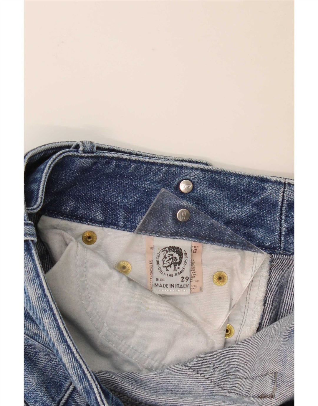 Diesel Damen Distressed Bootcut Jeans W29 L29 Blaue Baumwolle