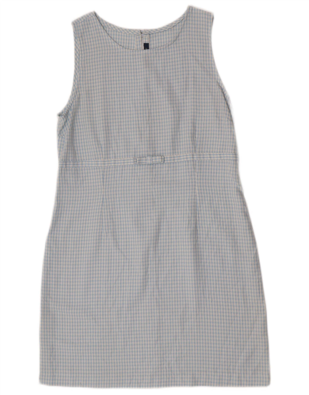Vintage Damen 3-Knopf-2-teiliges Set IT 46 Große blaue Gingham-Viskose