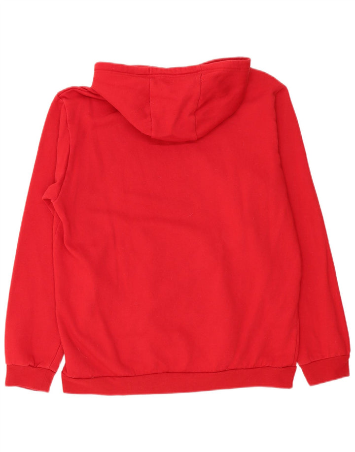 Adidas Herren Kapuzenpullover, groß, aus roter Baumwolle