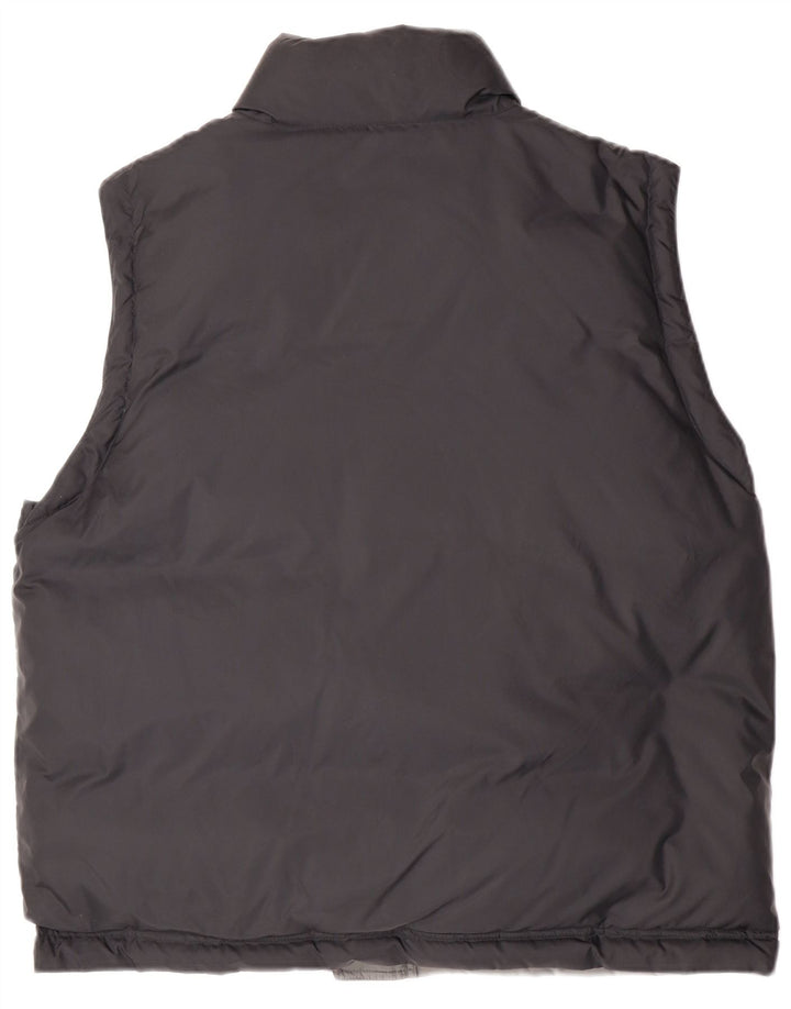 Champion Herren Reversible Wattierte Weste UK 40 Large Schwarz Polyamid