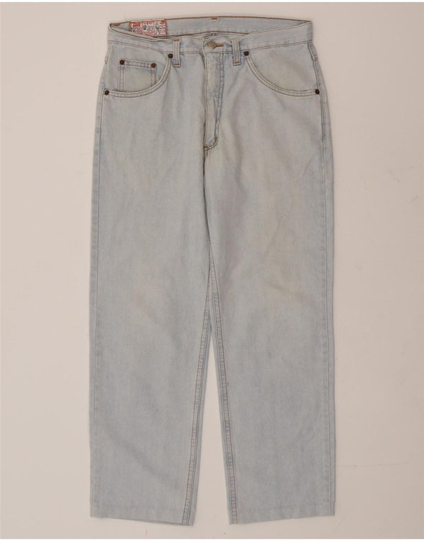 RIFLE Damen Straight Jeans W32 L27 Blaue Baumwolle