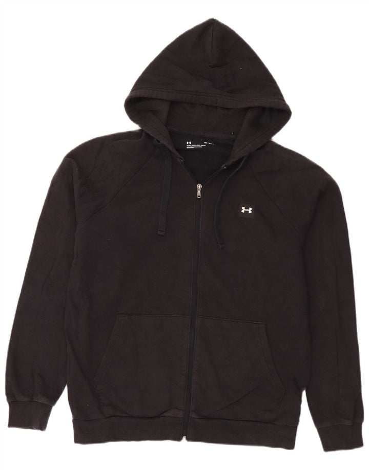Under Armour Herren-Kapuzenpullover mit Reißverschluss, mittelschwarz, Baumwolle