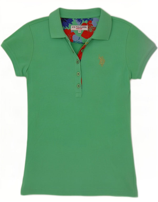 U.S. Polo Assn. Womens Shirt UK 2 2XS Green