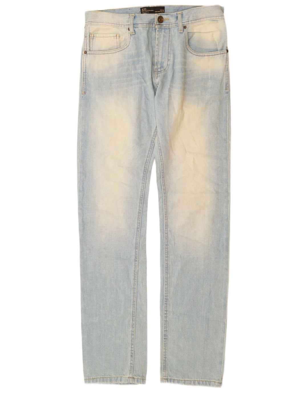 Zara Herren Slim Jeans EU 38 Small W30 L34 Blaue Baumwolle