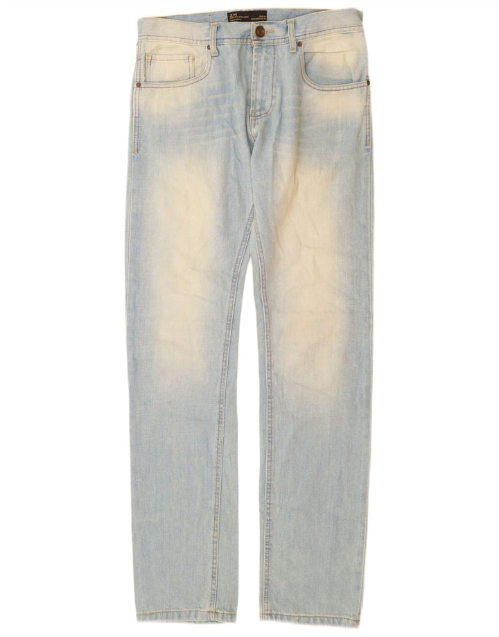 Zara Herren Slim Jeans EU 38 Small W30 L34 Blaue Baumwolle