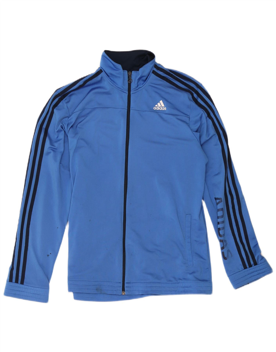 Adidas Herren Graphic Trainingsanzug Top Jacke UK 44/46 Large Blau Polyester