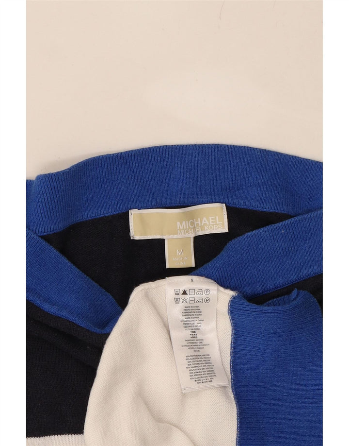 MICHAEL KORS Womens Boat Neck Jumper Sweater UK 14 Medium White Vintage Michael Kors and Second-Hand Michael Kors from Messina Hembry 