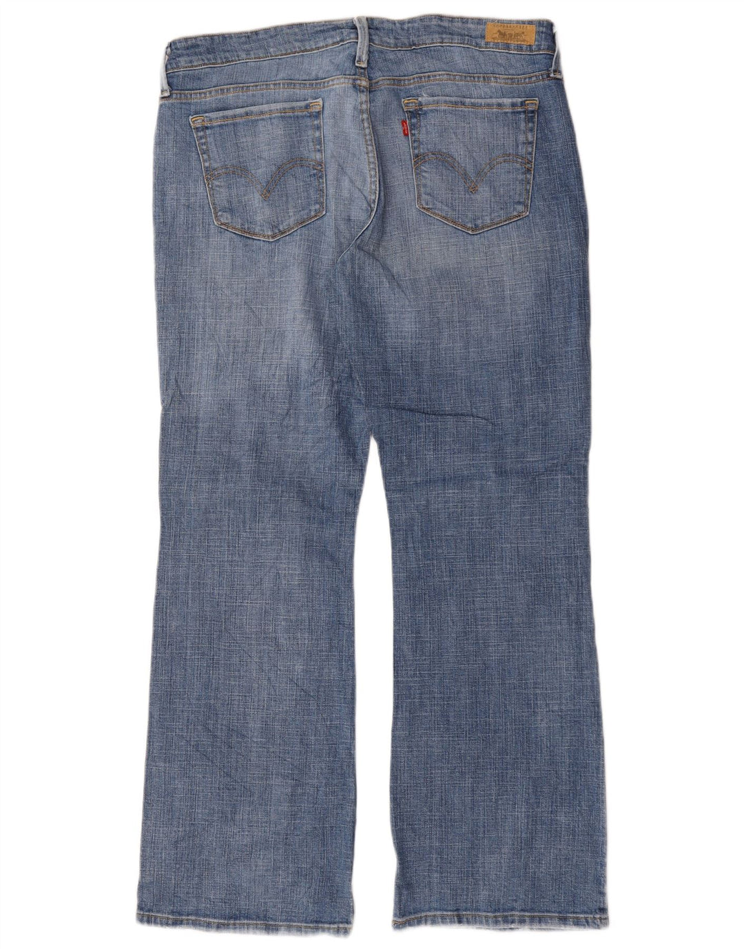 Levi's Damen 545 Low Bootcut Jeans US 14 XL W36 L31 Blaue Baumwolle