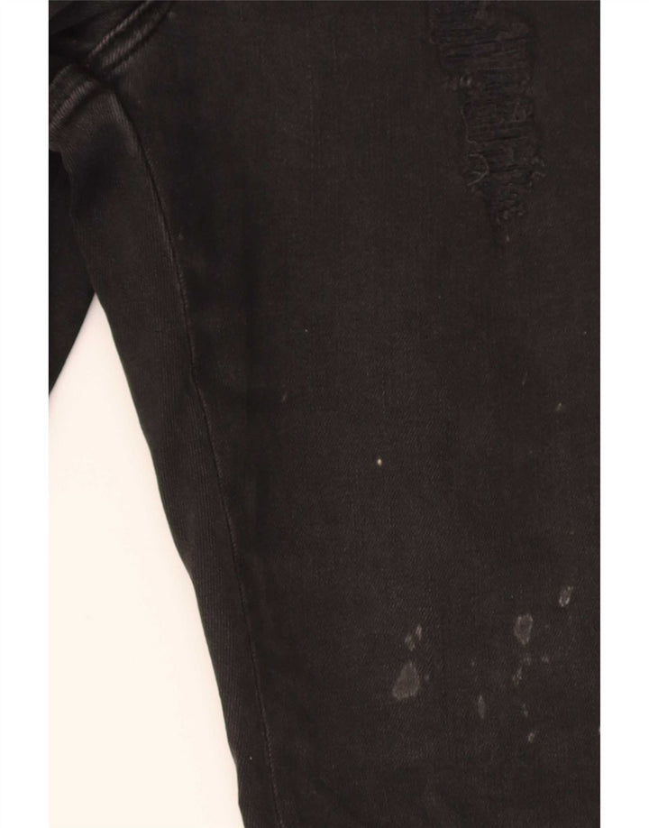 Ted Baker Damen Distressed Slim Jeans W28 L28 Schwarze Baumwolle