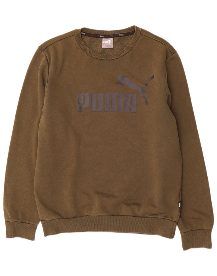 Puma Herren Grafik-Sweatshirt-Pullover, klein, Khaki, Baumwolle