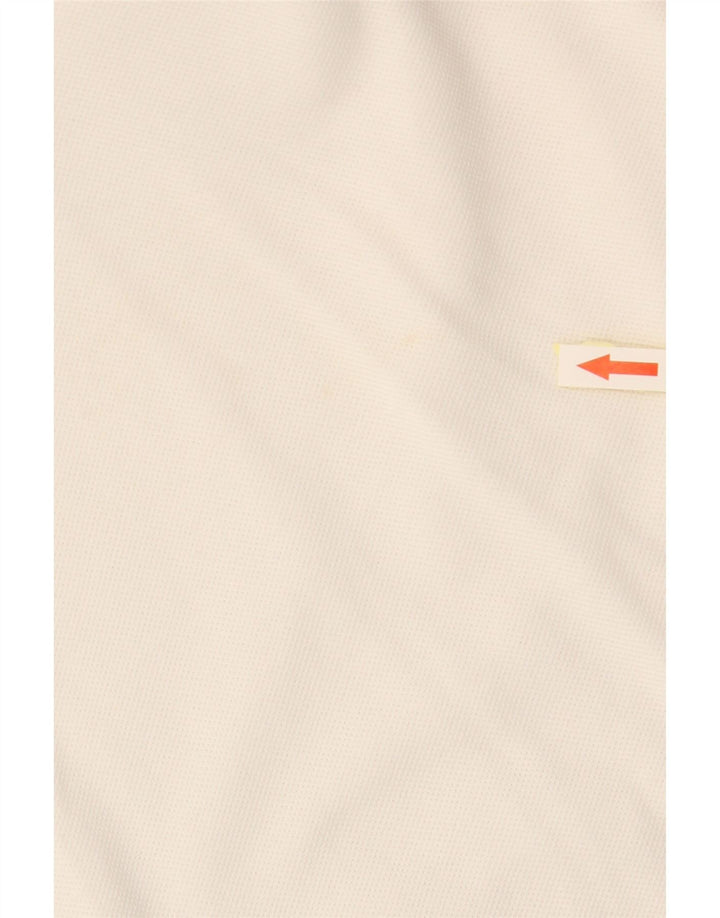 BURBERRY Damen BRIT Poloshirt UK 12 Mittelweiße Baumwolle