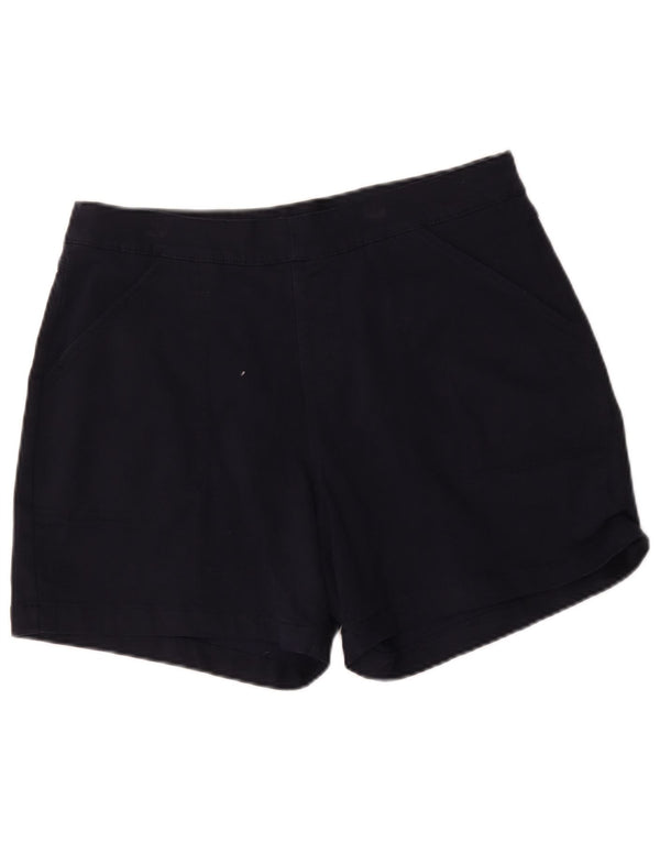 Nautica Damen-Chinoshorts mit hoher Taille, Größe L, W34, marineblaue Baumwolle