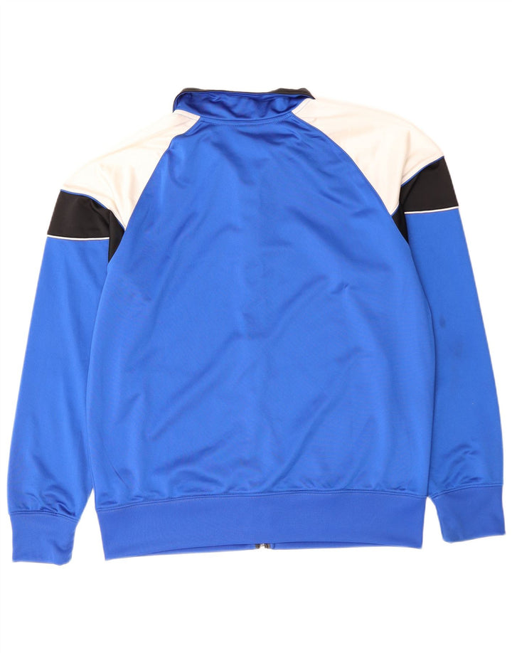 Nike Herren-Trainingsanzug-Topjacke, großes, blaues Farbblock-Polyester