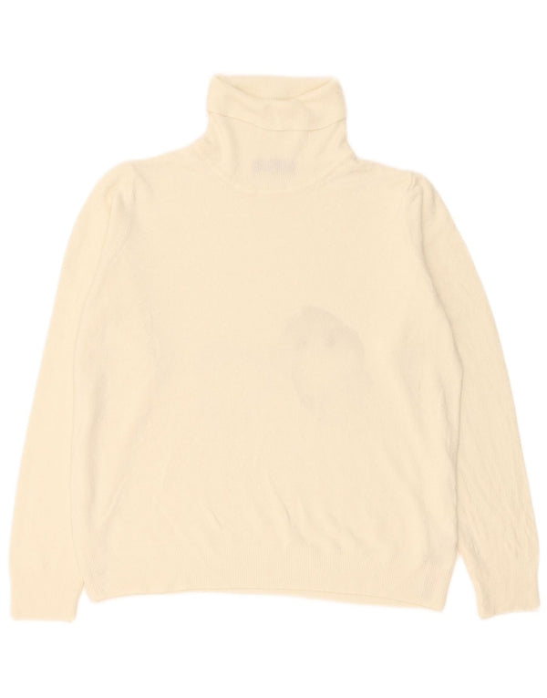 Marks & Spencer Rollkragenpullover für Damen, UK 18, XL, Beige, Acryl
