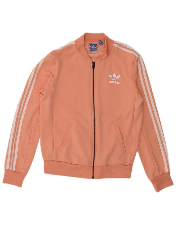 Adidas Damen Grafik-Trainingsanzug-Oberteiljacke UK 8 Small Pink Polyester
