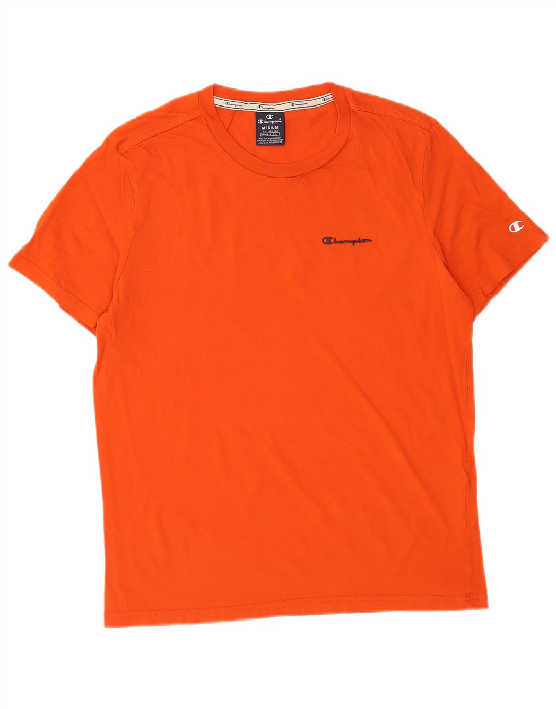 Champion Herren T-Shirt Top Mittelorange Baumwolle