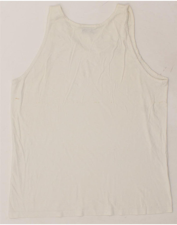 CHAMPION Womens Vest Top UK 20 2XL White Vintage Champion and Second-Hand Champion from Messina Hembry 