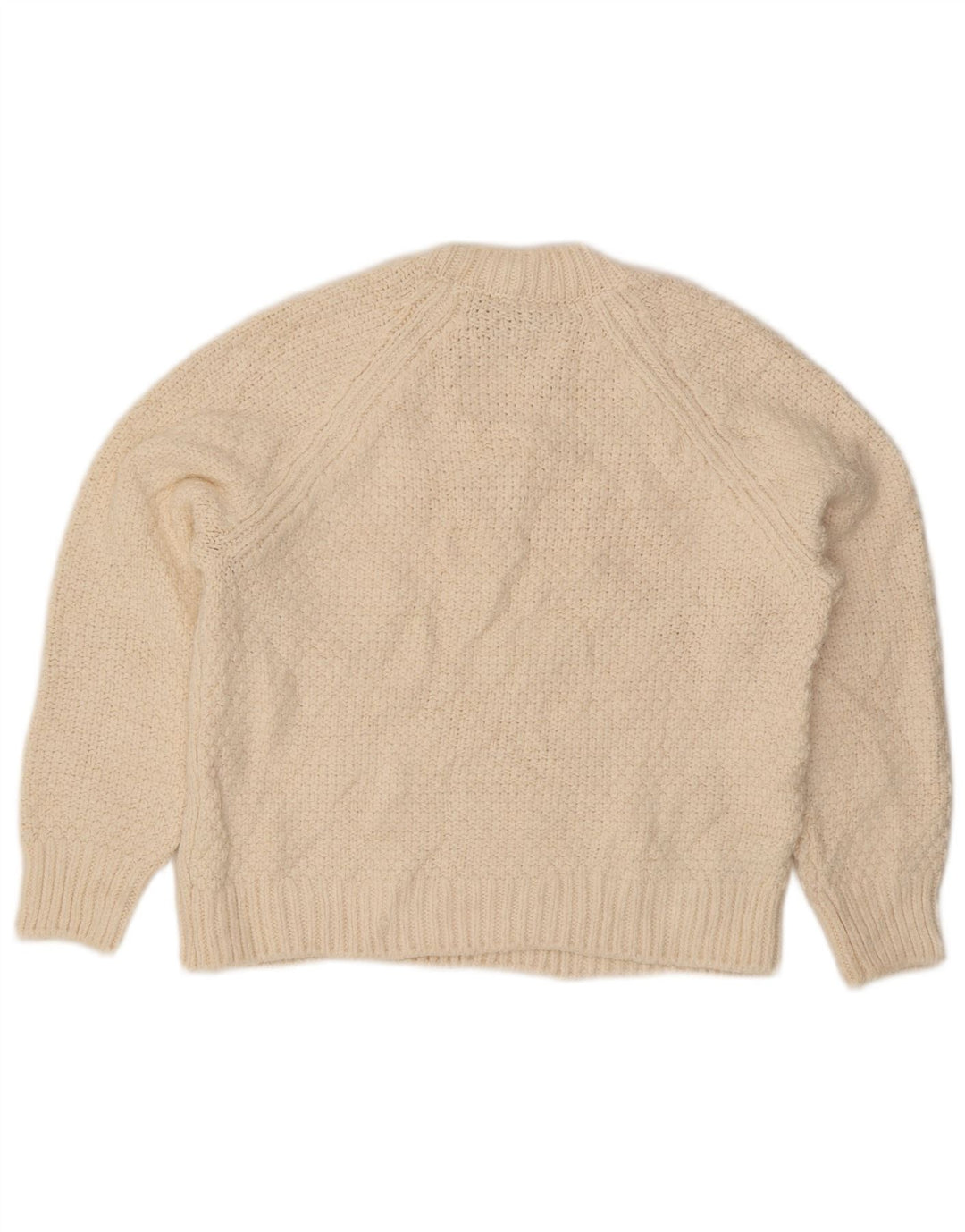 Marks & Spencer Damen-Pullover mit Rundhalsausschnitt, Gr. 10, Größe S, gebrochenes Weiß