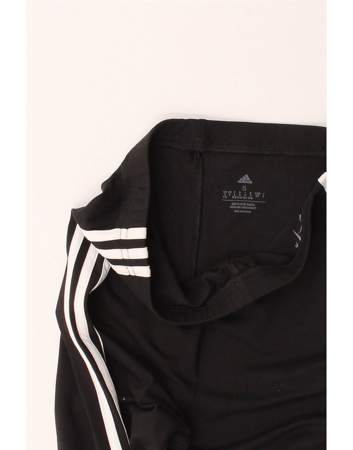 ADIDAS Womens Leggings UK 8/10 Small Black Vintage Adidas and Second-Hand Adidas from Messina Hembry 