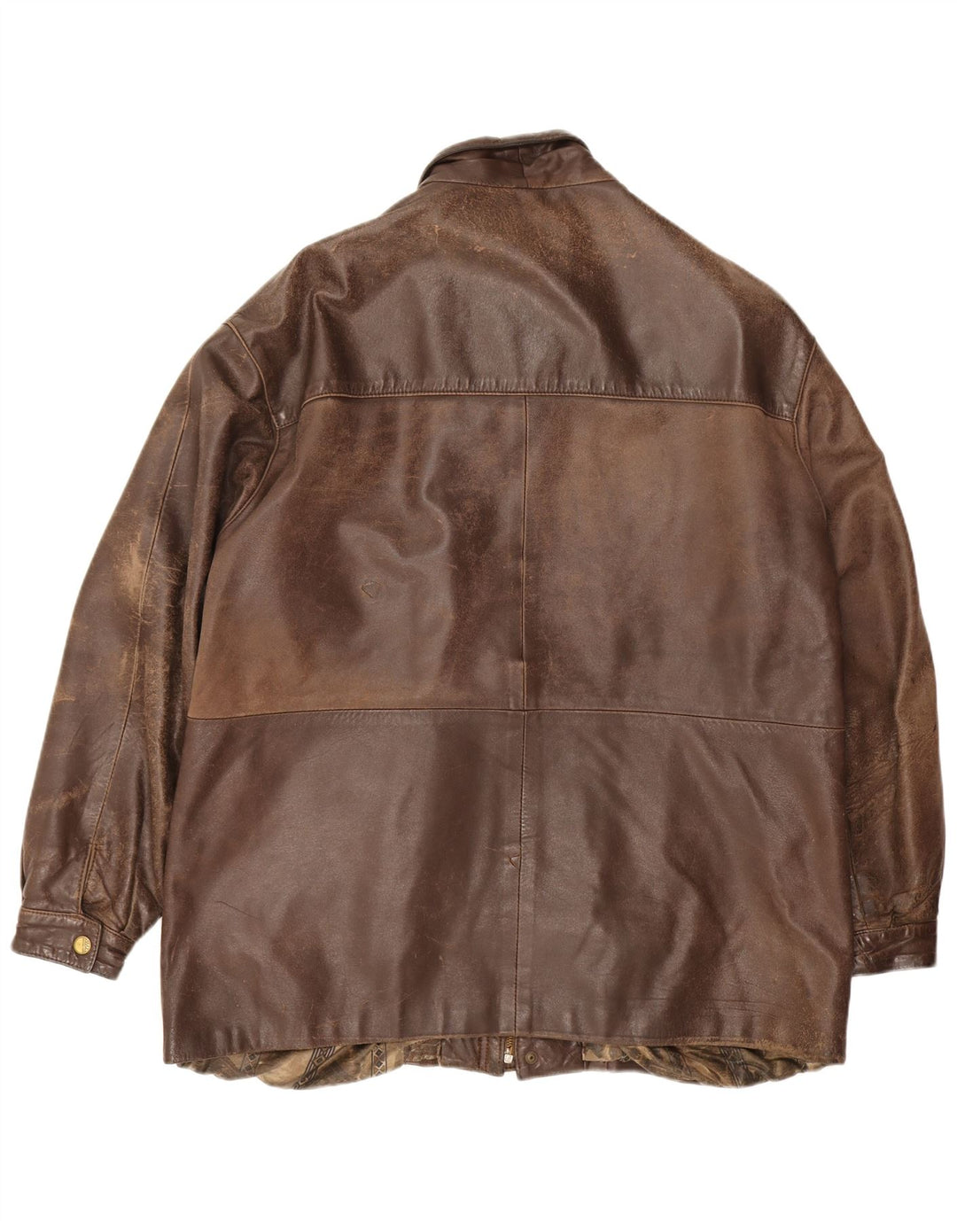Vintage Herren Lederjacke UK 44 2XL Braun