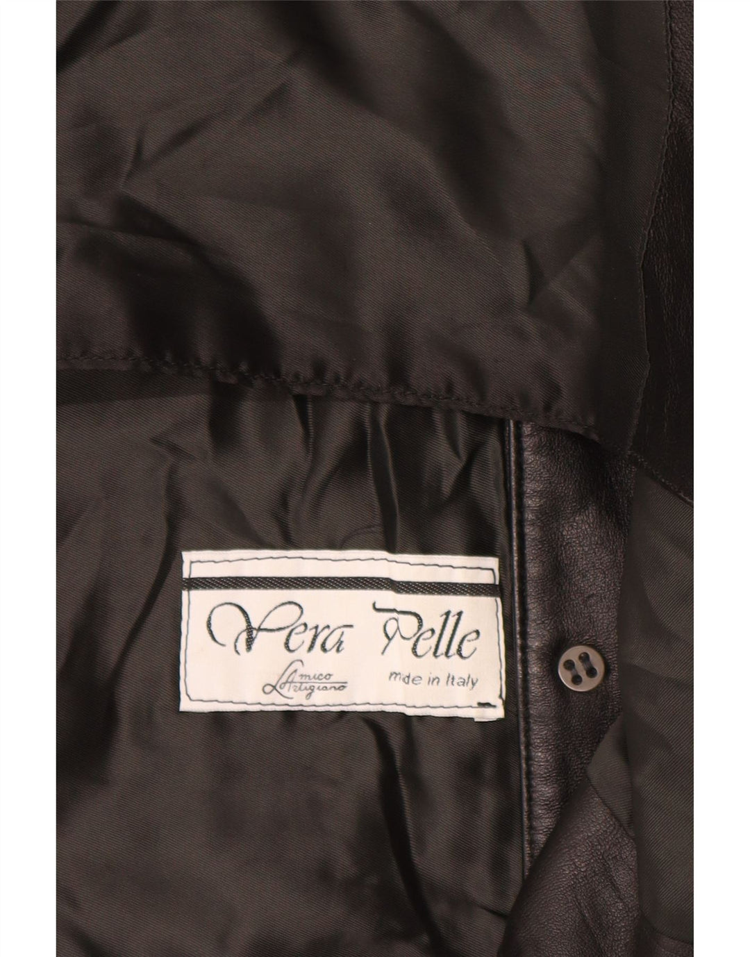 Vintage Herren Lederweste Großes schwarzes Leder