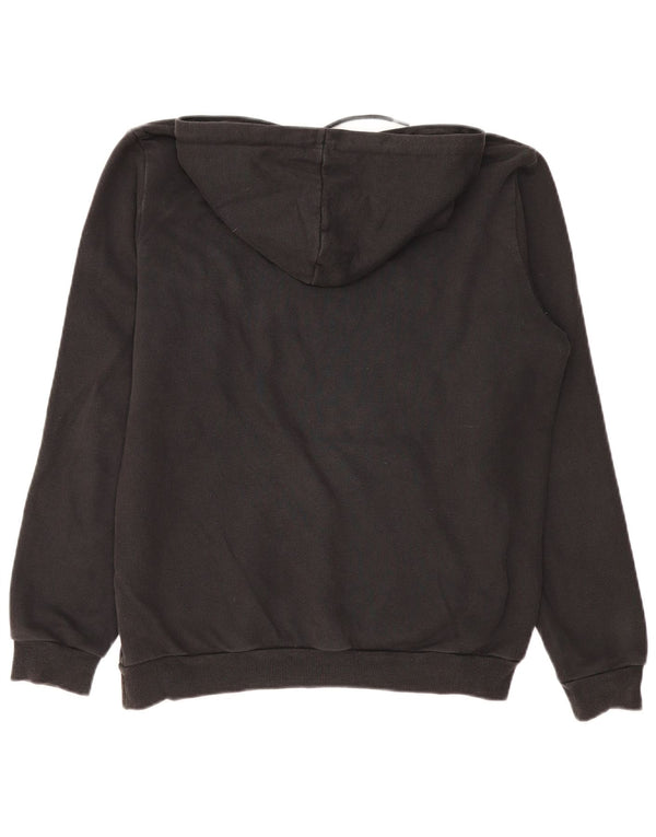 PUMA Damen Graphic Hoodie Pullover UK 14 Mittelschwarze Baumwolle