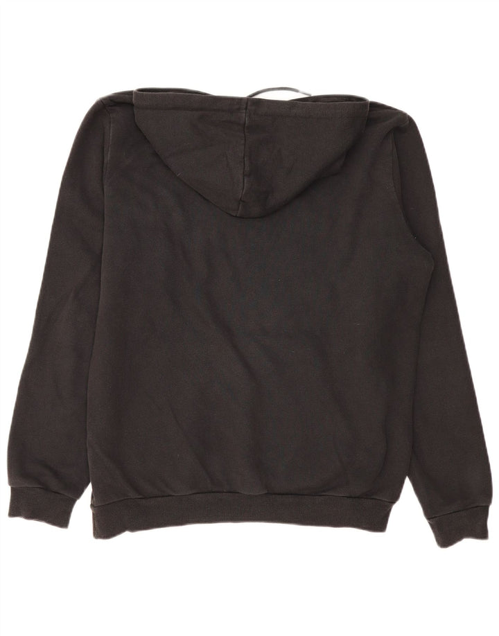 PUMA Damen Graphic Hoodie Pullover UK 14 Mittelschwarze Baumwolle