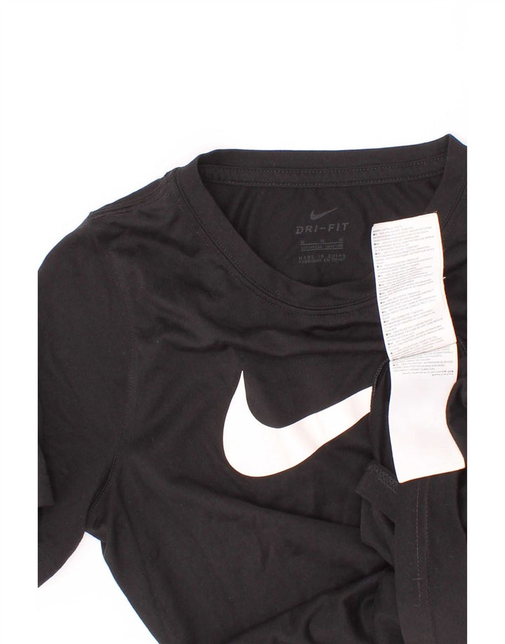 Nike Jungen Dri Fit Graphic T-Shirt Top 10–11 Jahre Mittelschwarzes Polyester