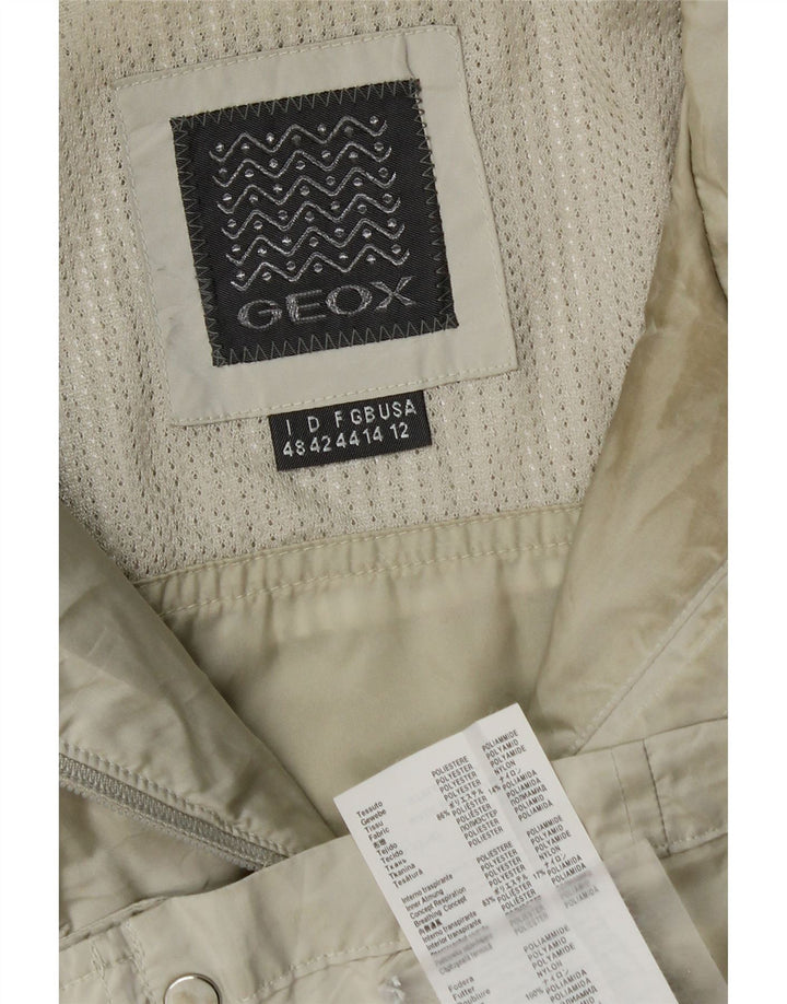 Geox Womens Utility Jacke UK 14 Large Grau Polyester