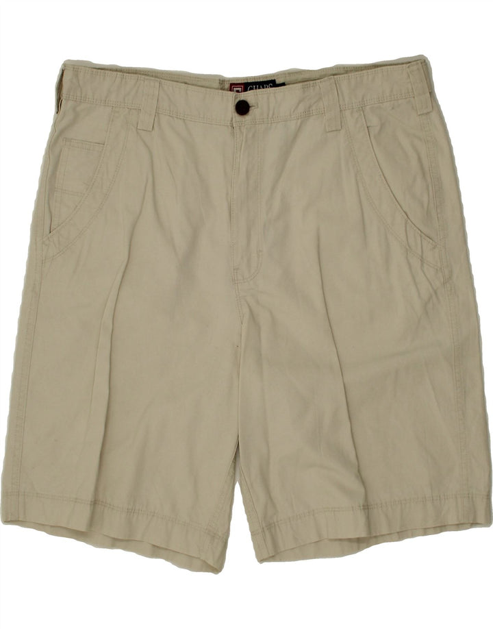 CHAPS Mens Cargo Shorts W36 Large  Off White Cotton Vintage Chaps and Second-Hand Chaps from Messina Hembry 