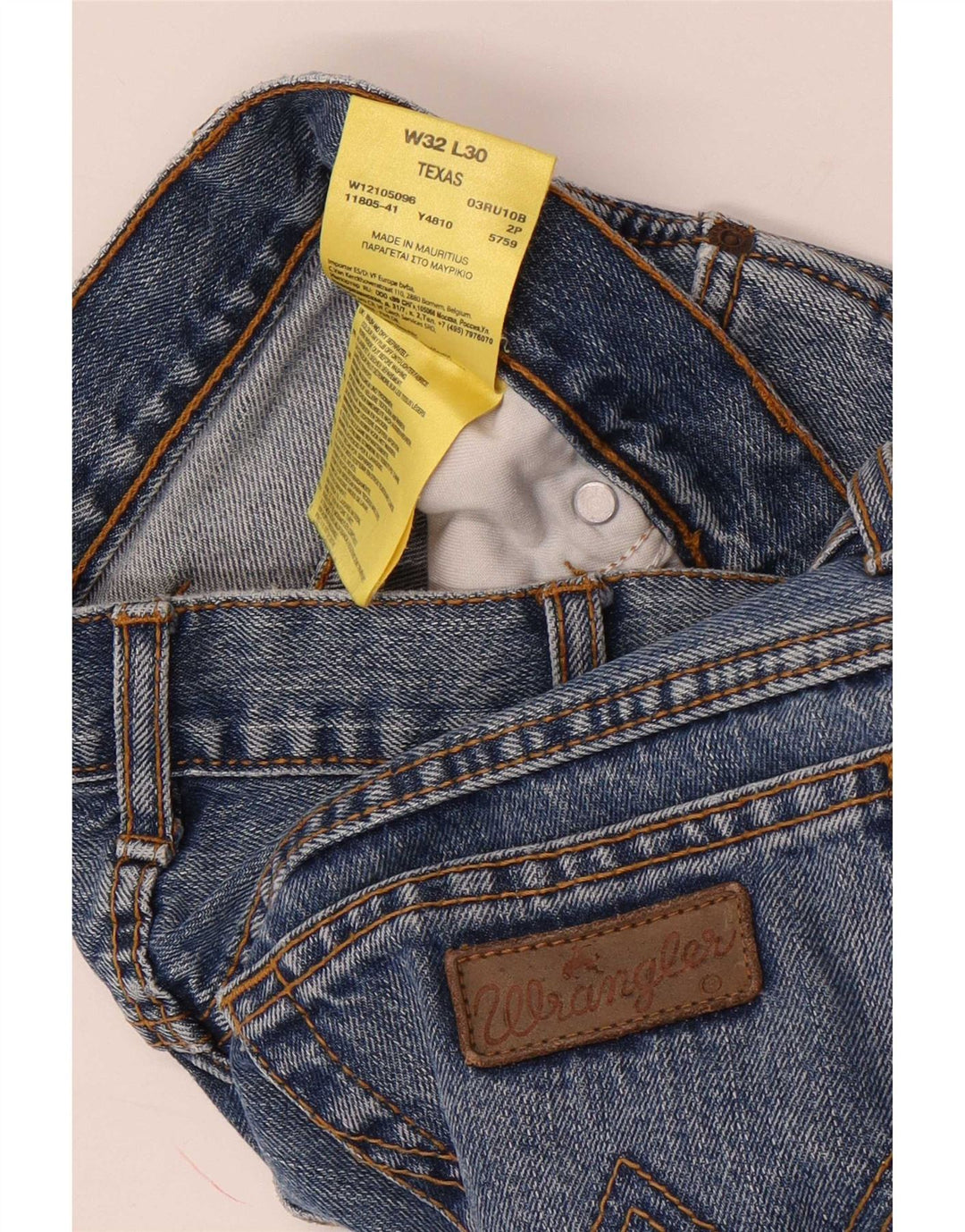 Wrangler Herren Texas Straight Jeans W32 L30 Blaue Baumwolle