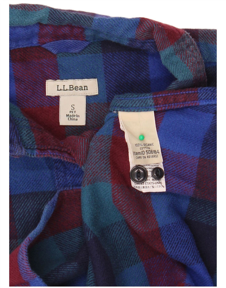 L.L.BEAN Damen-Flanellhemd in Übergröße, Gr. 10, klein, mehrfarbig, kariert
