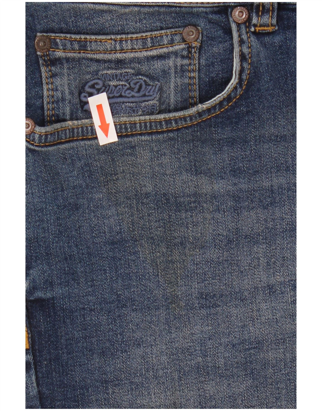 Superdry Damen Skinny Jeans W32 L32 Blaue Baumwolle