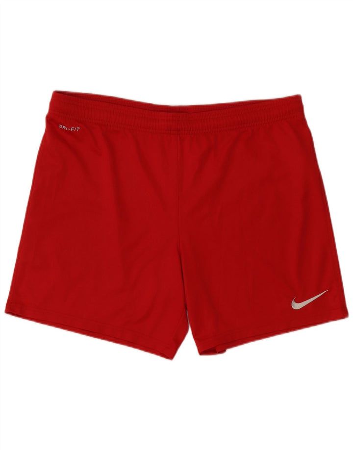 Nike Herren Dri Fit Sport Shorts Mittelrotes Polyester