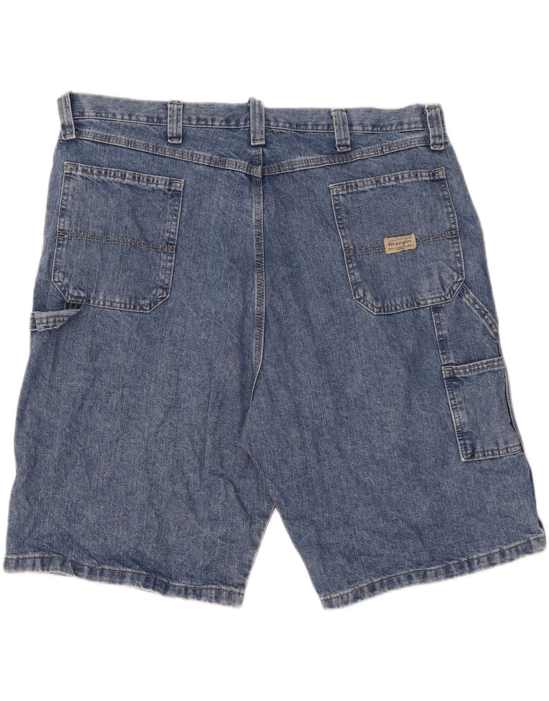 WRANGLER Herren Cargo Denim Shorts W42 2XL Blaue Baumwolle