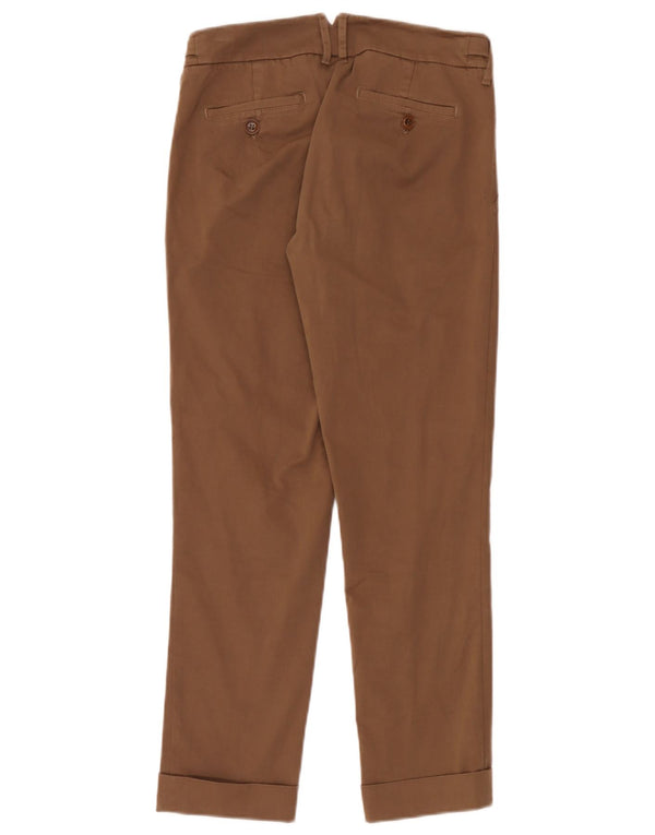 Max Mara Damen Weekend Slim Chino-Hose mit niedriger Taille, UK 4, XS, W28, L26, Braun