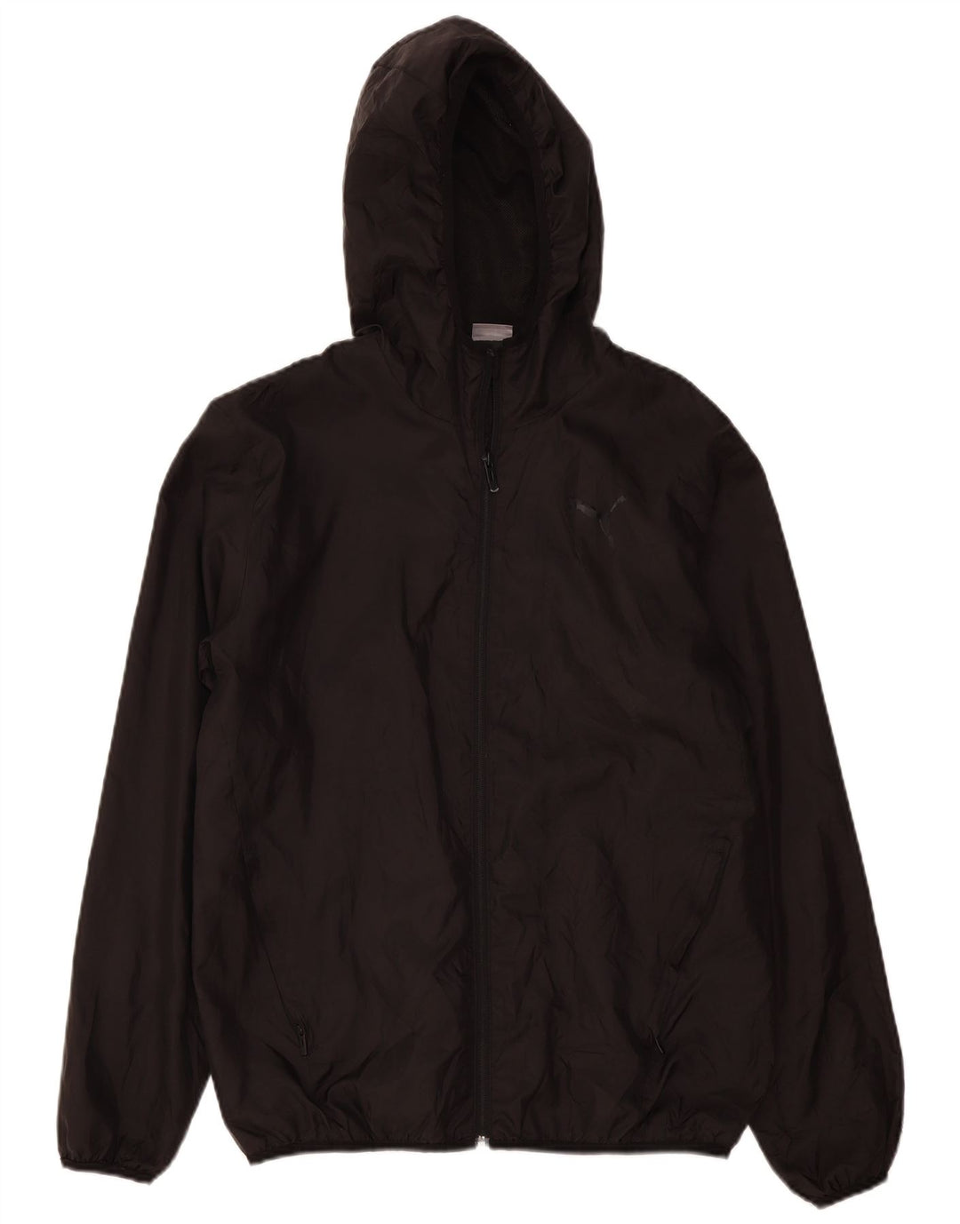 Puma Herren-Regenjacke mit Kapuze, UK 38, mittelschwarz, Polyester